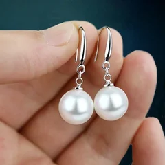 Women's Teardrop Imitation Pearl Earrings-3
