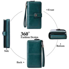 Women's Zipper Wallet & Card Holder-5