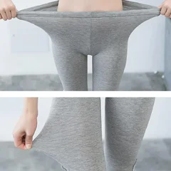 Women's Lace Hollow-Out Mid-Length Capri Pants Fitted Base Layer Pants-9