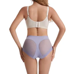 Seamless Breathable Mesh High-Waist Tummy Control Shapewear Base Layer Pants-15