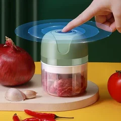 USB Portable Electric Mini Garlic Chopper Kitchen Food Chopper Meat Grinder-2