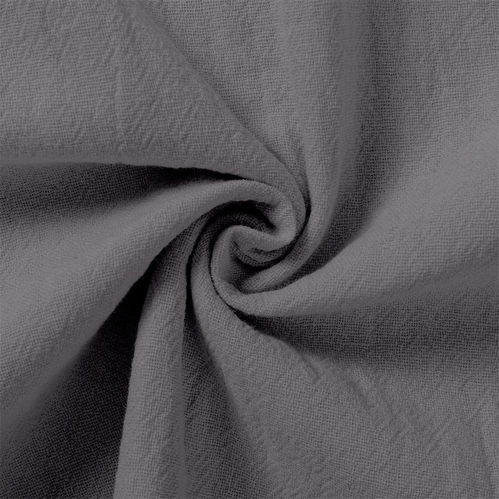 Men's Cotton-Linen Short-Sleeve Henley Shirt — Product detail image 3