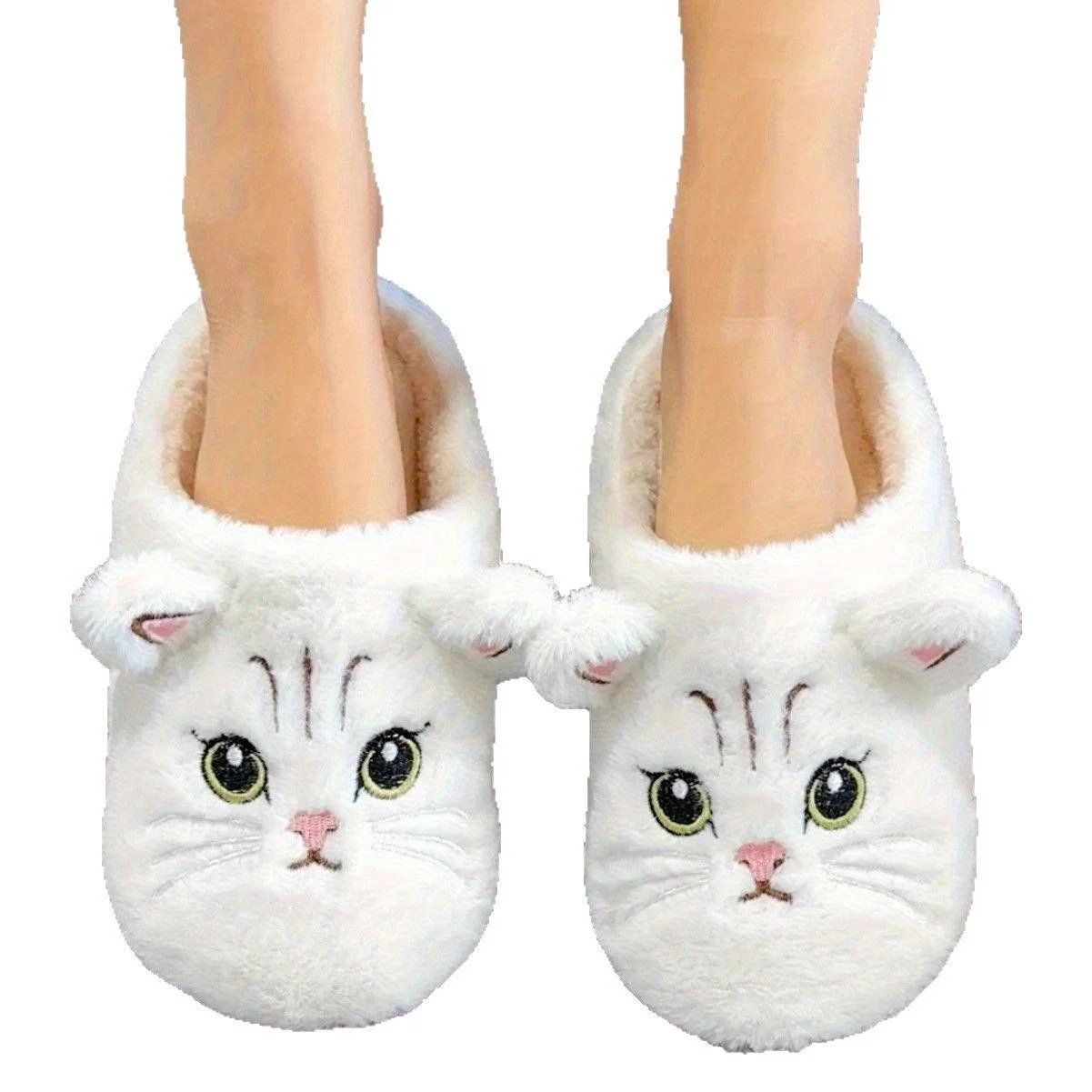 Solid Color Soft Comfortable Warm Open-Toe Indoor House Slippers — Product detail image 5