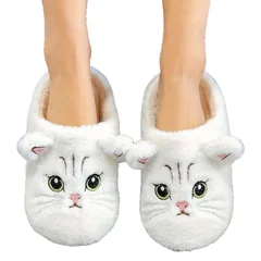 Solid Color Soft Comfortable Warm Open-Toe Indoor House Slippers-5