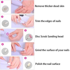 Set de manucure électrique avec ponceuse à ongles, embouts de fraisage, lime à ongles, outils de polissage et appareil de pédicure-9