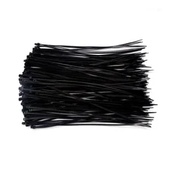 100-Pack Nylon Self-Locking Corrosion-Resistant Cable Ties Cable Management Fixed Ties-9