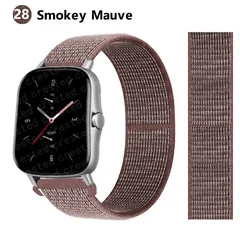 Bracelet en nylon de sport 20 mm/22 mm pour montre intelligente Amazfit GTS/GTR/Bip/Stratos-42