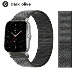 Bracelet en nylon de sport 20 mm/22 mm pour montre intelligente Amazfit GTS/GTR/Bip/Stratos-12