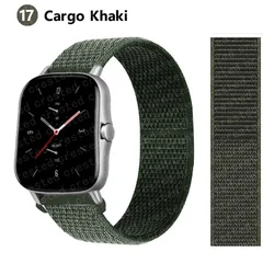 Bracelet en nylon de sport 20 mm/22 mm pour montre intelligente Amazfit GTS/GTR/Bip/Stratos-20