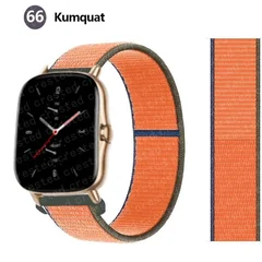 Bracelet en nylon de sport 20 mm/22 mm pour montre intelligente Amazfit GTS/GTR/Bip/Stratos-65