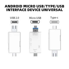 Lettore di schede 6 in 1, trasferimento ad alta velocità 5Gbps, adattatore flash drive Type C OTG SD TF USB 3.0 Micro USB-23