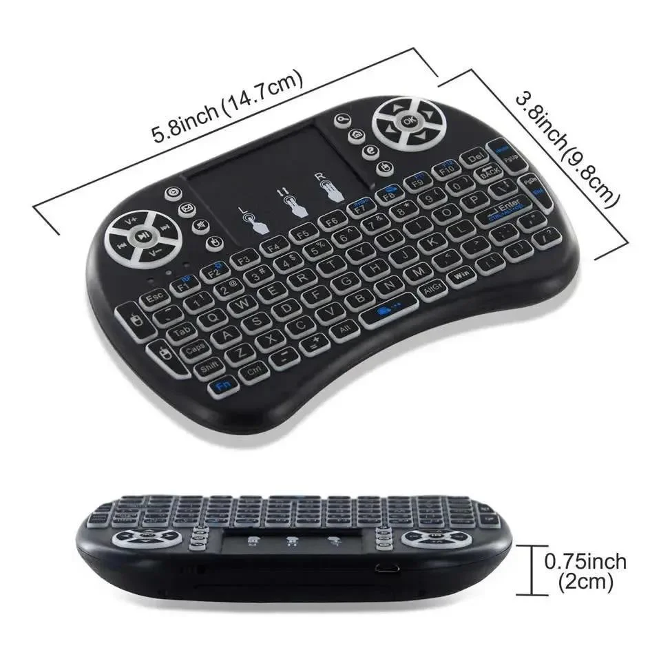 Mini tastiera wireless 2,4 GHz con telecomando touchpad air mouse compatibile con smart TV box e PC — Immagine di dettaglio del prodotto 3