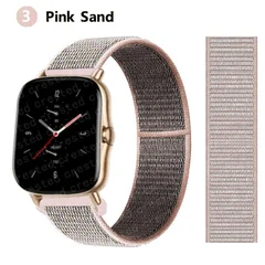 Bracelet en nylon de sport 20 mm/22 mm pour montre intelligente Amazfit GTS/GTR/Bip/Stratos-9