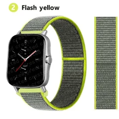Bracelet en nylon de sport 20 mm/22 mm pour montre intelligente Amazfit GTS/GTR/Bip/Stratos-6