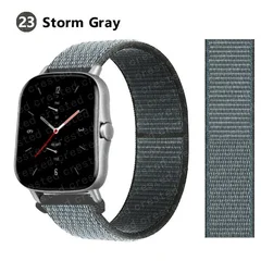 Bracelet en nylon de sport 20 mm/22 mm pour montre intelligente Amazfit GTS/GTR/Bip/Stratos-29