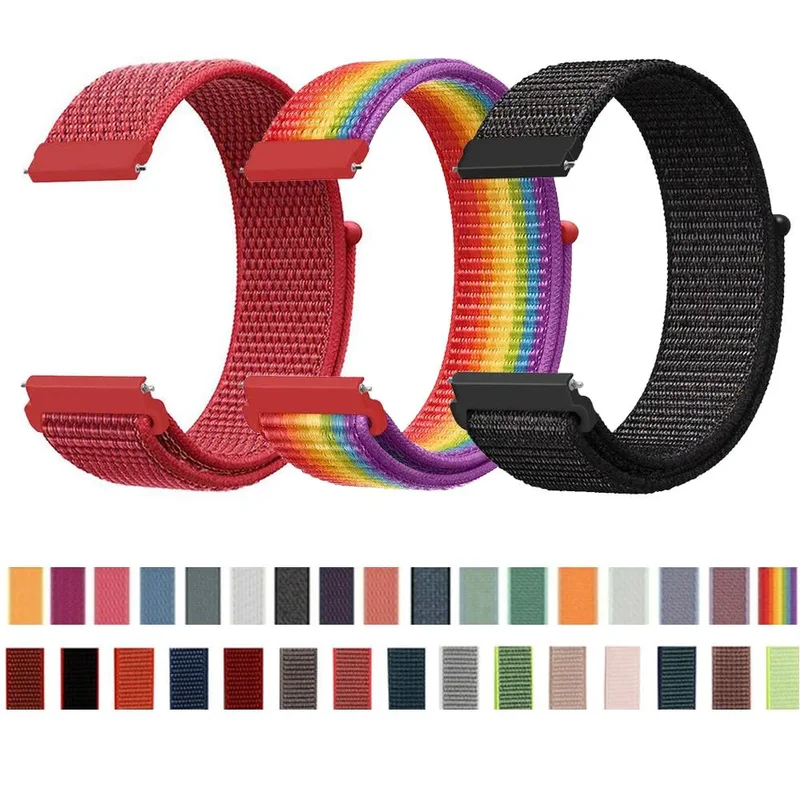 Amazfit GTS/GTR/Bip/Stratos Smartwatch 20 mm/22 mm Nylon-Sportarmband