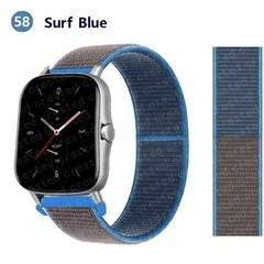 Bracelet en nylon de sport 20 mm/22 mm pour montre intelligente Amazfit GTS/GTR/Bip/Stratos-59