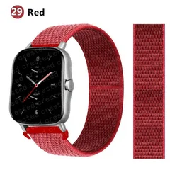 Bracelet en nylon de sport 20 mm/22 mm pour montre intelligente Amazfit GTS/GTR/Bip/Stratos-32
