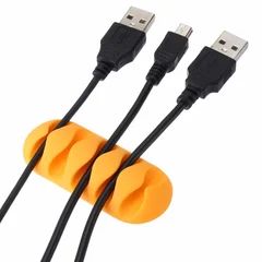 USB Charging Cable Organizer Desk Cable Clip Holder Management Tool-7