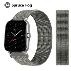 Bracelet en nylon de sport 20 mm/22 mm pour montre intelligente Amazfit GTS/GTR/Bip/Stratos-38