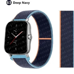 Bracelet en nylon de sport 20 mm/22 mm pour montre intelligente Amazfit GTS/GTR/Bip/Stratos-64