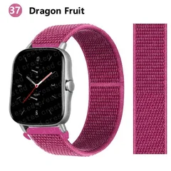 Bracelet en nylon de sport 20 mm/22 mm pour montre intelligente Amazfit GTS/GTR/Bip/Stratos-45