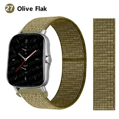 Bracelet en nylon de sport 20 mm/22 mm pour montre intelligente Amazfit GTS/GTR/Bip/Stratos-40