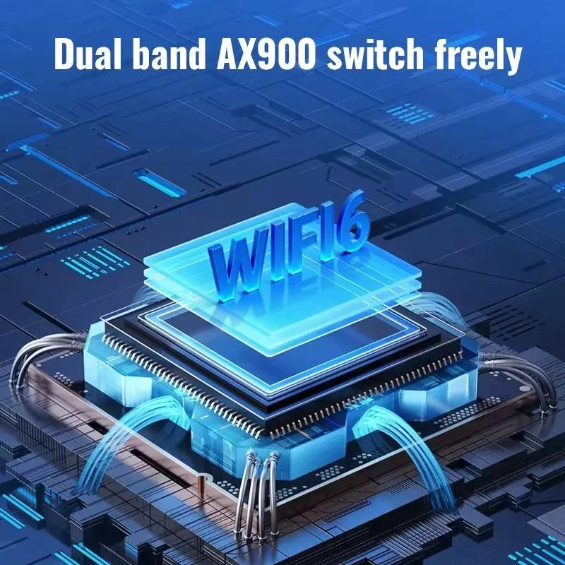WiFi 6, Bluetooth 5.4, 900 Mbit/s, Dual-Band 2,4 GHz und 5 GHz, USB-WLAN-Adapter, treiberlos — Produktdetailbild 5