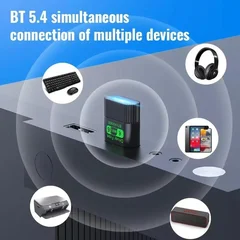 Karta sieciowa USB WiFi 6 Bluetooth 5.4 dwupasmowa 2.4G i 5GHz 900Mbps, bez sterowników-4