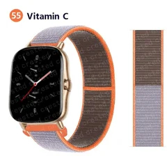 Bracelet en nylon de sport 20 mm/22 mm pour montre intelligente Amazfit GTS/GTR/Bip/Stratos-58
