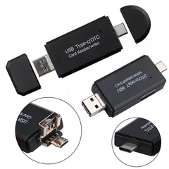 Lettore di schede 6 in 1, trasferimento ad alta velocità 5Gbps, adattatore flash drive Type C OTG SD TF USB 3.0 Micro USB-13