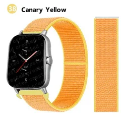 Bracelet en nylon de sport 20 mm/22 mm pour montre intelligente Amazfit GTS/GTR/Bip/Stratos-44