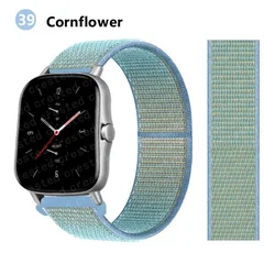 Bracelet en nylon de sport 20 mm/22 mm pour montre intelligente Amazfit GTS/GTR/Bip/Stratos-46