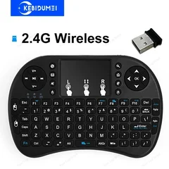 Mini tastiera wireless 2,4 GHz con telecomando touchpad air mouse compatibile con smart TV box e PC-9