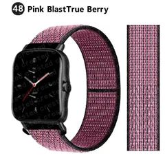 Bracelet en nylon de sport 20 mm/22 mm pour montre intelligente Amazfit GTS/GTR/Bip/Stratos-54