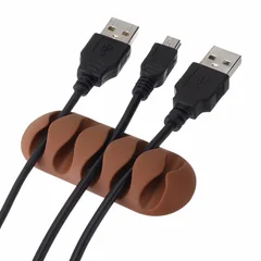 USB Charging Cable Organizer Desk Cable Clip Holder Management Tool-3