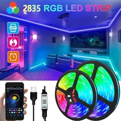 Amill USB 5050 SMD Bluetooth RGB LED Strip, 10m-2