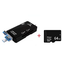 Lettore di schede 6 in 1, trasferimento ad alta velocità 5Gbps, adattatore flash drive Type C OTG SD TF USB 3.0 Micro USB-20