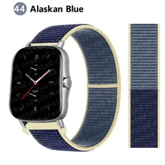 Bracelet en nylon de sport 20 mm/22 mm pour montre intelligente Amazfit GTS/GTR/Bip/Stratos-49