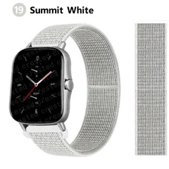 Bracelet en nylon de sport 20 mm/22 mm pour montre intelligente Amazfit GTS/GTR/Bip/Stratos-24