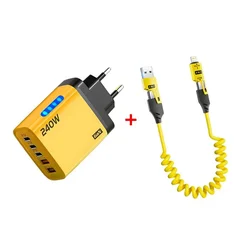 240W PD USB 5-Port Wall Charger Fast Charging Adapter EU Plug-11