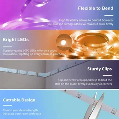 Amill USB 5050 SMD Bluetooth RGB LED Strip, 10m-8