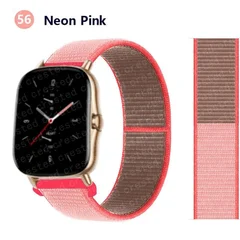 Bracelet en nylon de sport 20 mm/22 mm pour montre intelligente Amazfit GTS/GTR/Bip/Stratos-57