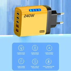 PD 240W Type C Fast Charger Quick Charge 3.0 Phone Charging Adapter-3