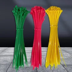 100-Pack Nylon Self-Locking Corrosion-Resistant Cable Ties Cable Management Fixed Ties-10