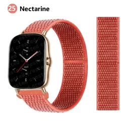 Bracelet en nylon de sport 20 mm/22 mm pour montre intelligente Amazfit GTS/GTR/Bip/Stratos-26