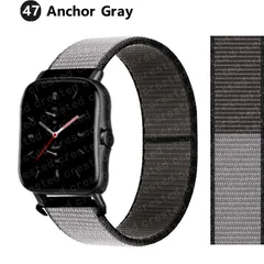 Bracelet en nylon de sport 20 mm/22 mm pour montre intelligente Amazfit GTS/GTR/Bip/Stratos-48