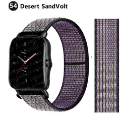 Bracelet en nylon de sport 20 mm/22 mm pour montre intelligente Amazfit GTS/GTR/Bip/Stratos-53