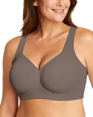 Leopard Print Seamless Wireless Gel Cup Plus Size Comfortable Everyday Bra-22