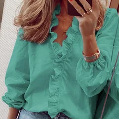 YYFS Women's Fashion Casual Spring Summer Long Sleeve Shirt-3